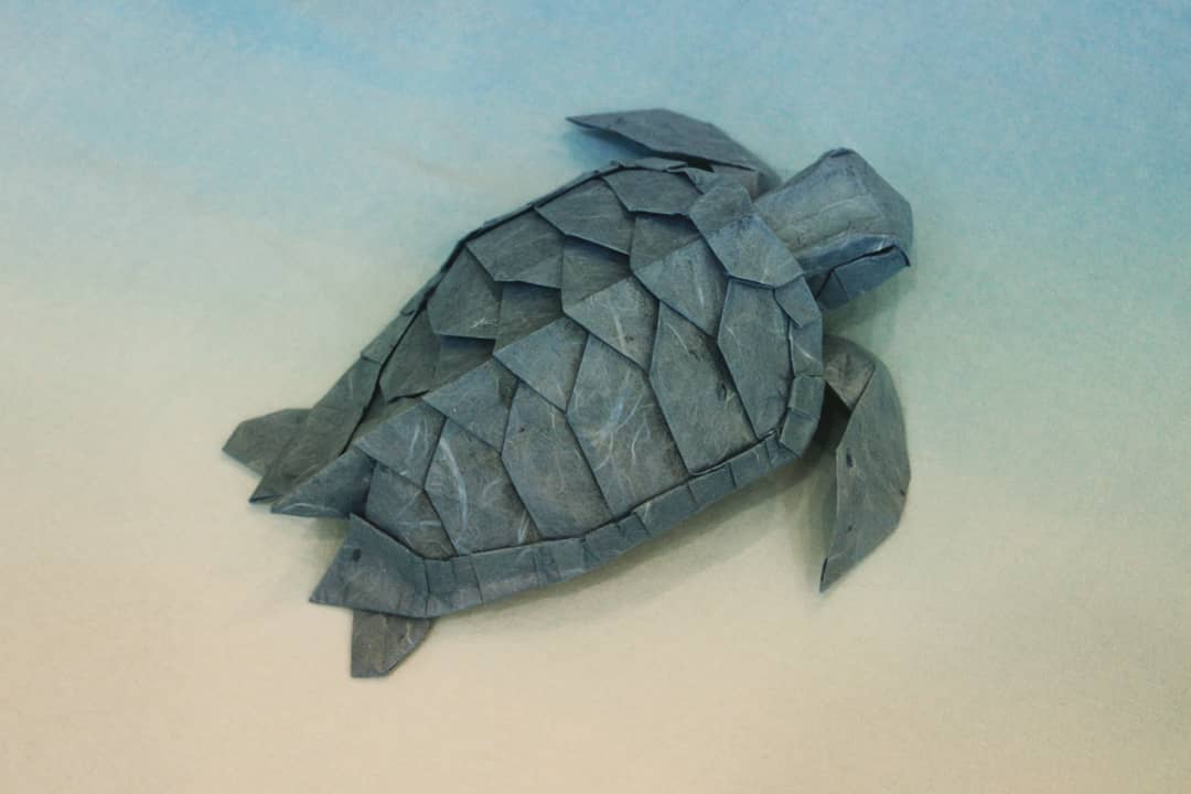Origami sea turtle